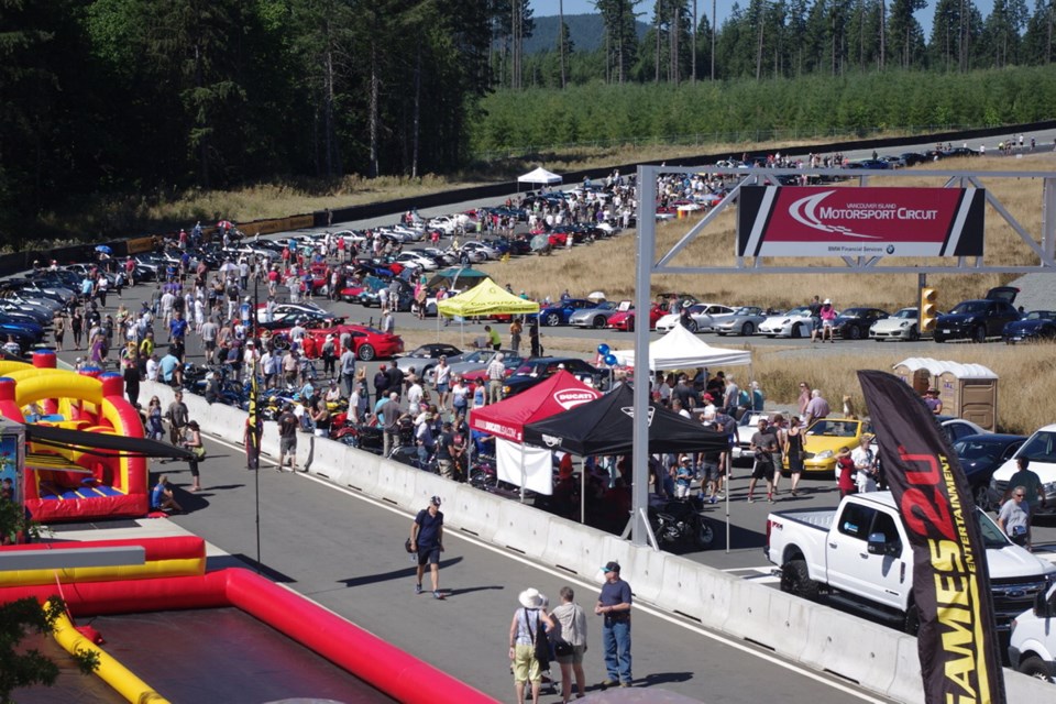 About 10,000 people packed Vancouver Island Motorsport Circuit last Sunday for the fifth annual Motor Gathering.