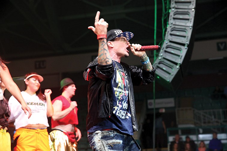 Vanilla Ice performs at CN Centre on Sunday during the I Love The 90’s Tour. Citizen Photo by James Doyle September 17, 2017