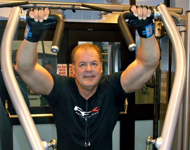 Tsawwassen’s Bill Kaine did all his training at the Winskill Aquatic Centre as he competed in his first bodybuilding competition since 1989.