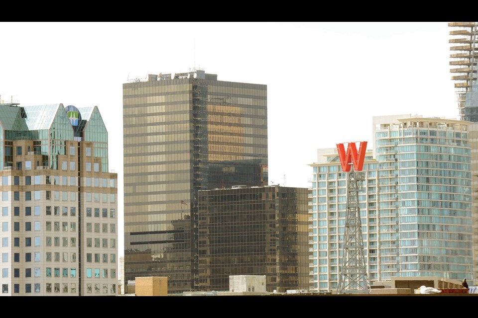 The iconic Woodward's sign. Photo Dan Toulgoet