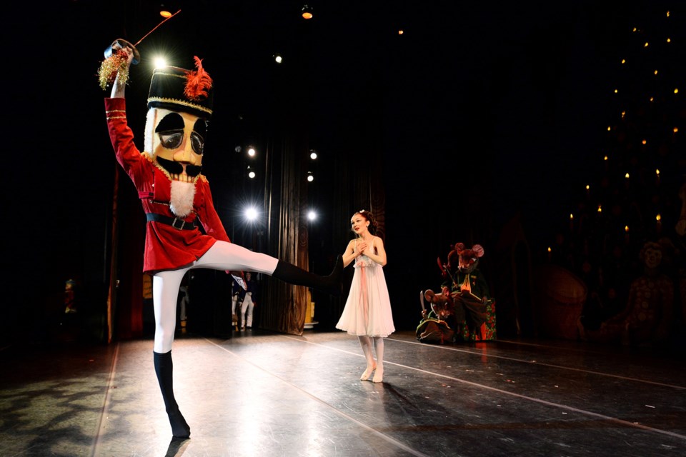 Sebastian Pateman as the Nutcracker Prince and Madison Yaremchuk as Clara.