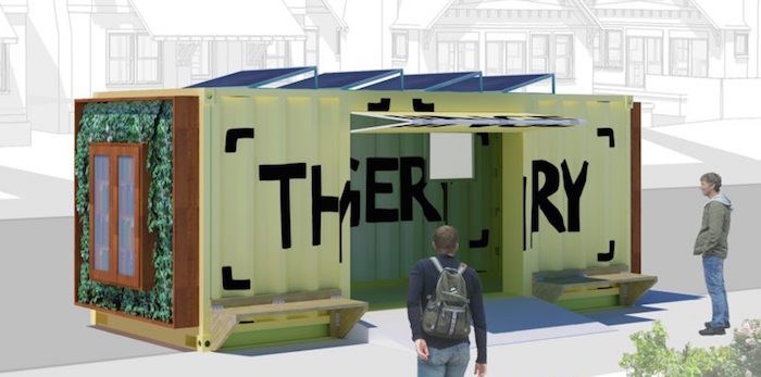 A Thingery shipping container.