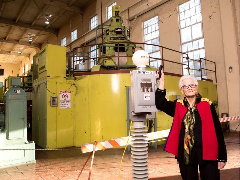 Georgean Price shuts down the first of six turbines to be decommissioned at BC Hydro's decommissione