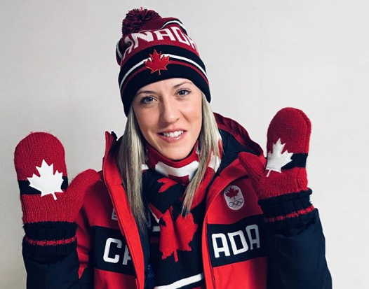 Meghan Agosta of the Canadian All-Stars poses for a photo ahead of