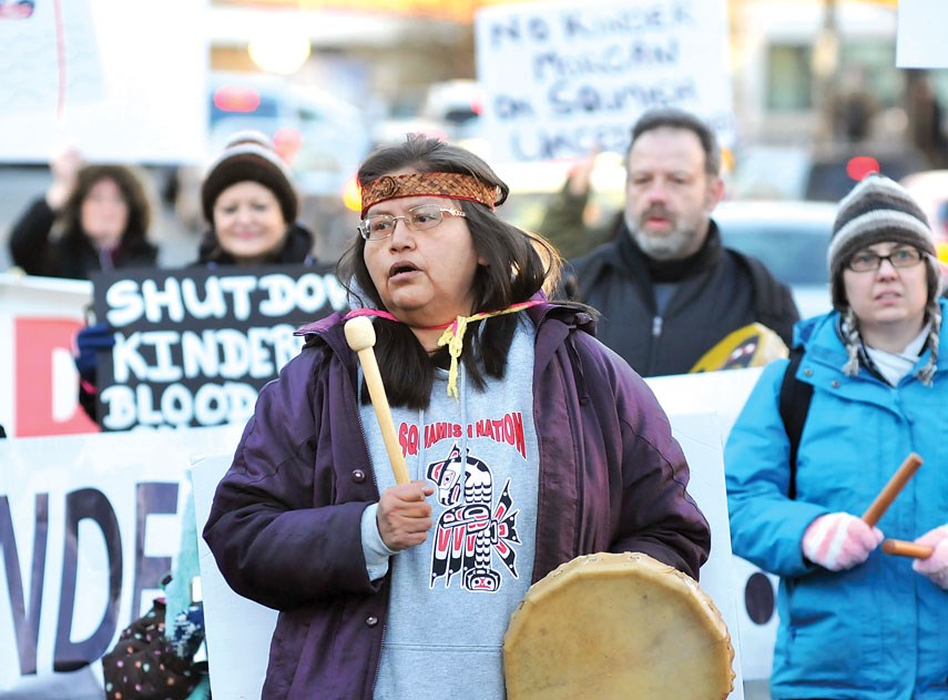 North Vancouver protest targets Kinder Morgan projects - North Shore News