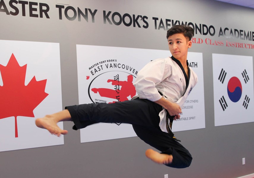 West Vancouver junior wins three golds at taekwondo national