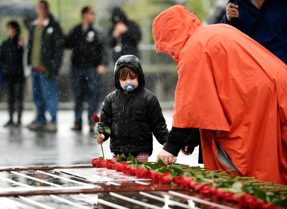Photos: New Westminster remembers workers who lost their lives_1