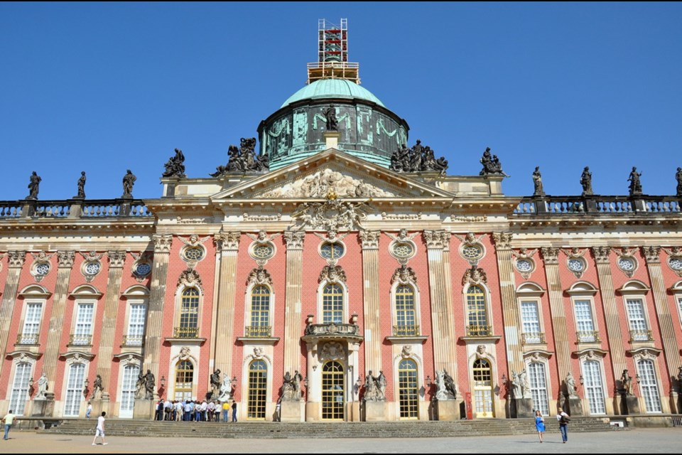 The massive New Palace in Potsdam is the showpiece of the many palaces within Potsdam's vast royal park.