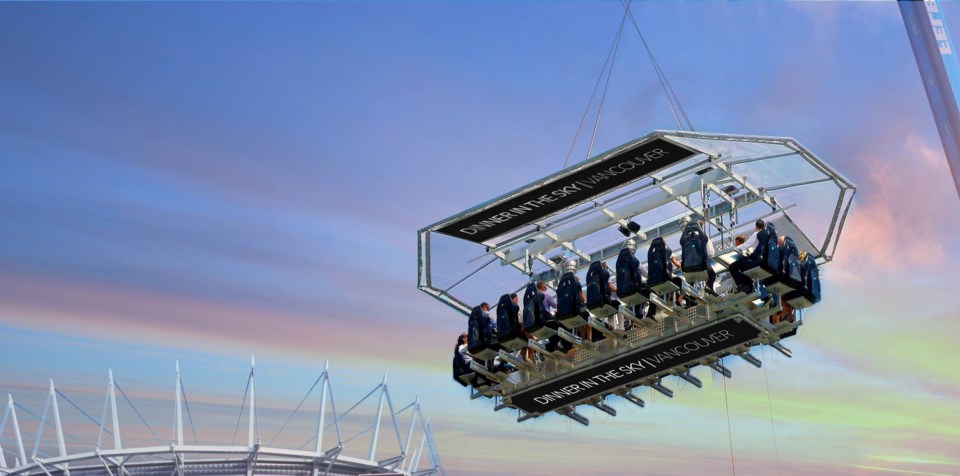 Dinner in the Sky returns for another season of “high” end dining.