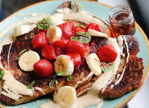 Heirloom banana French toast