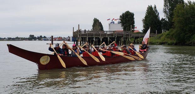 Diverse Group Pulls Together As Canoe Journey Passes Through Delta Delta Optimist