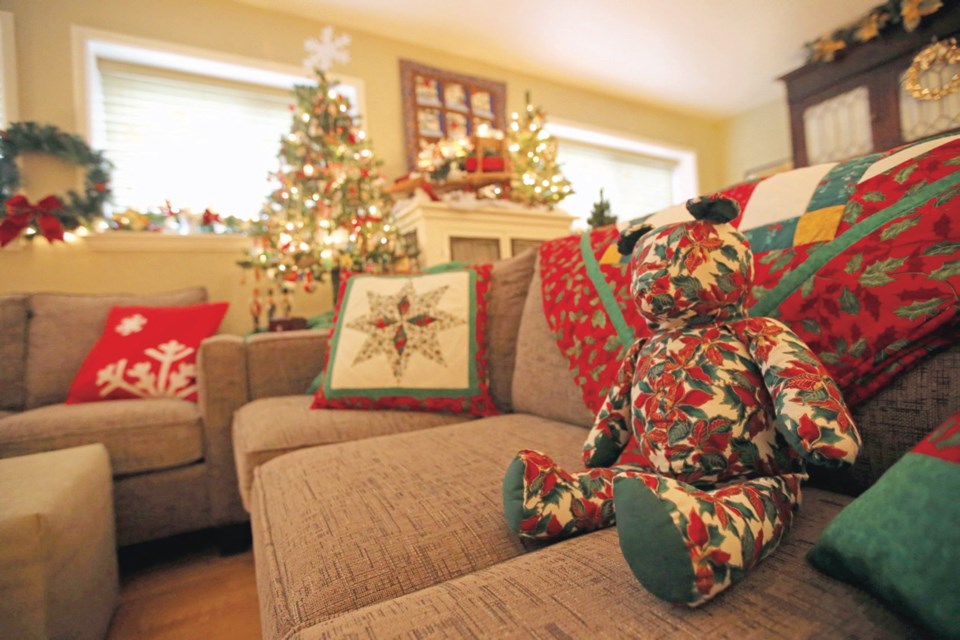 The Victoria-raised owners of this modest-sized living space on Beach Drive have 20 boxes of seasonal decor stored away to use over the year.