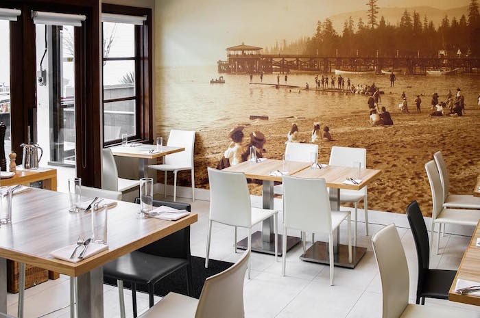 Located at 1193 Denman St., the Beach Bay Café & Patio was a modern, semi-upscale Pacific Northwest-