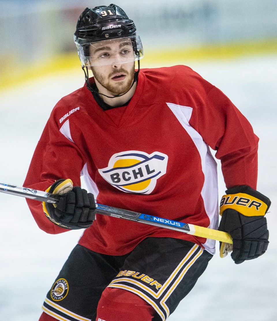 Victoria Grizzlies forward Kyle McGrath