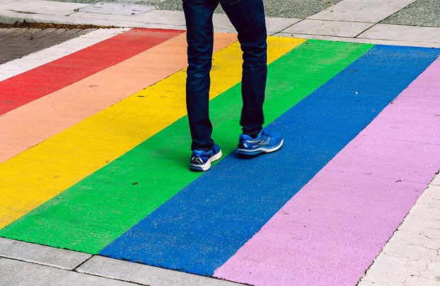 rainbow crosswalk