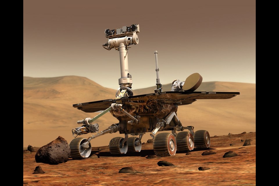 A rendering of the Mars rover Kobie Boykins helped to design. The NASA mechanical engineer will speak at the Royal Theatre on Wednesday, May 8, for his Nat Geo Live presentation, Exploring Mars.