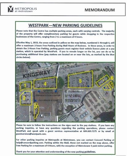 metrotown burnaby parking