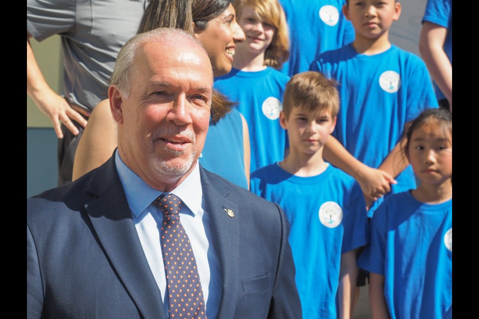 Premier John Horgan said the new school and expanded capacity of existing schools will provide relief from overcrowding