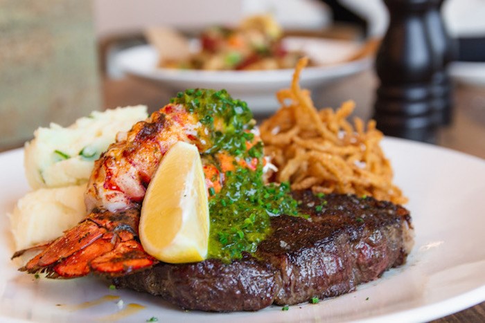 steak lobster chop