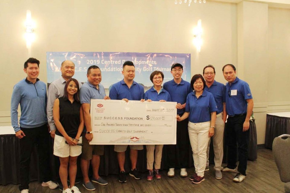 The SUCCESS Foundation charity golf tournament in Richmond raised $127,000 to helping immigrants to the region. More than 100 golfers participated in last week’s event at Mayfair Lakes Golf & Country Club, with each golfer paying $500 to play, with all proceeds going to S.U.C.C.E.S.S. to help maintain and enhance services. Photo submitted