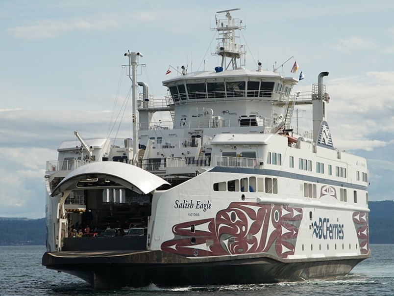 Salish Eagle arriving at Westview Terminal in Powell River