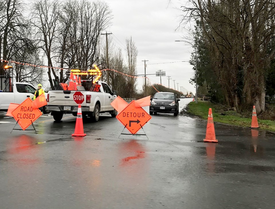 ladner trunk road delays