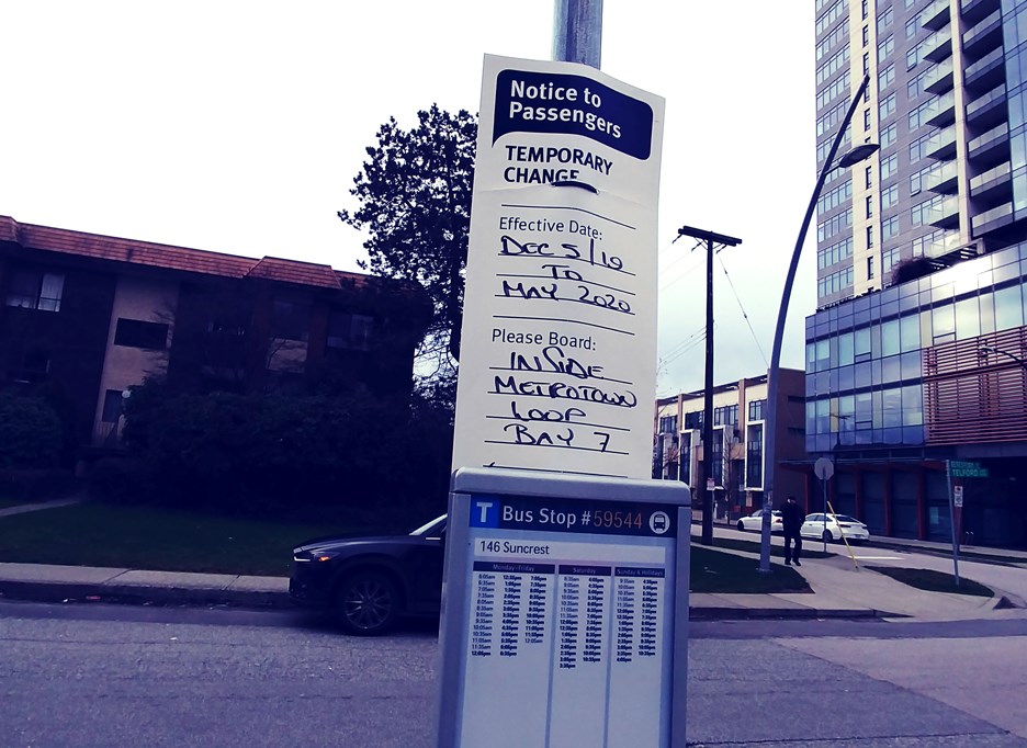 burnaby bus stop