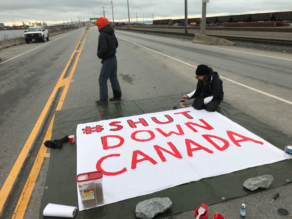 Deltaport protest