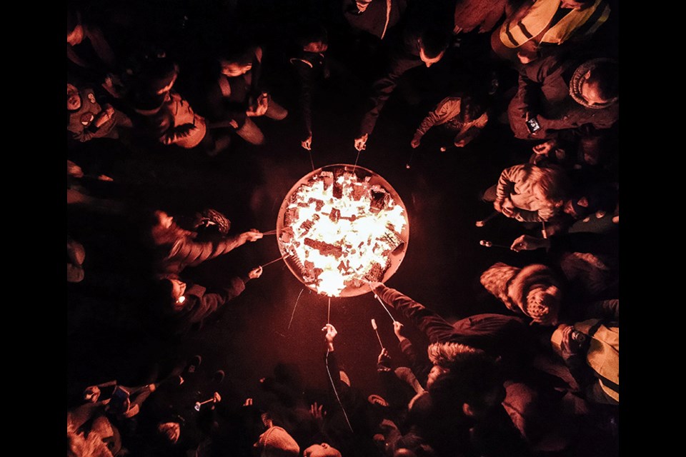 This campfire setting could be your classroom if you were enrolled in Centennial secondary school's new Experiential and Environmental Studies Academy for Grade 11 and 12 students, according to teacher Hayley Melvin.