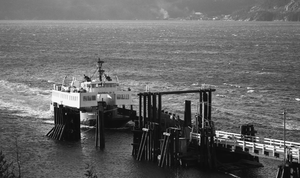 GARIBALDI II arriving at Darrell Bay, 1974.