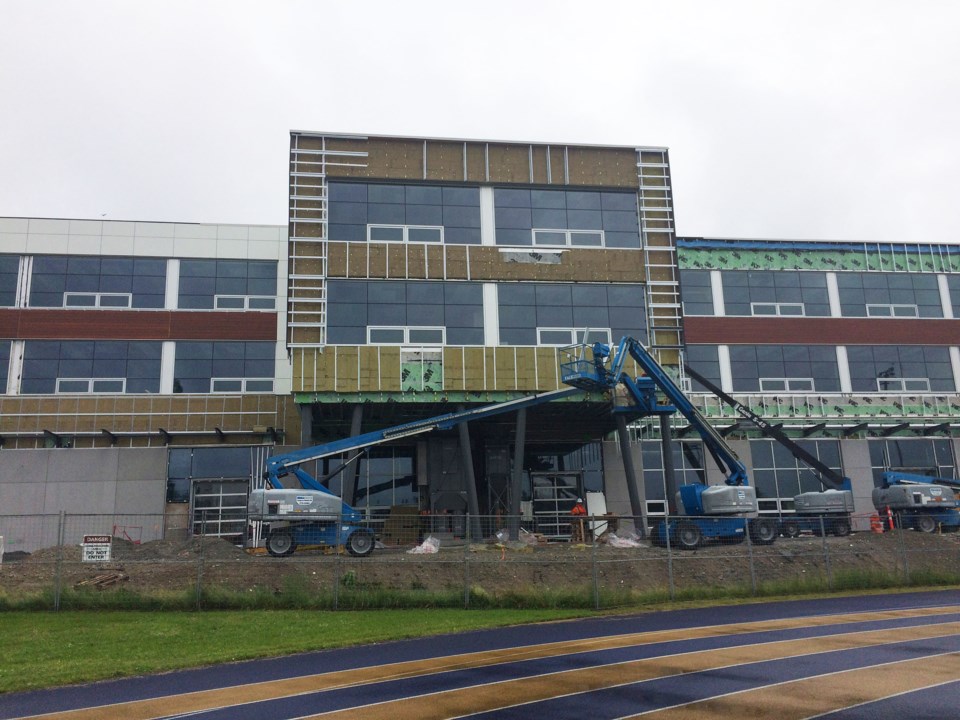 New Westminster Secondary School, construction, June 2020