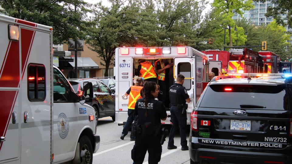 Columbia station, SkyTrain, police incident