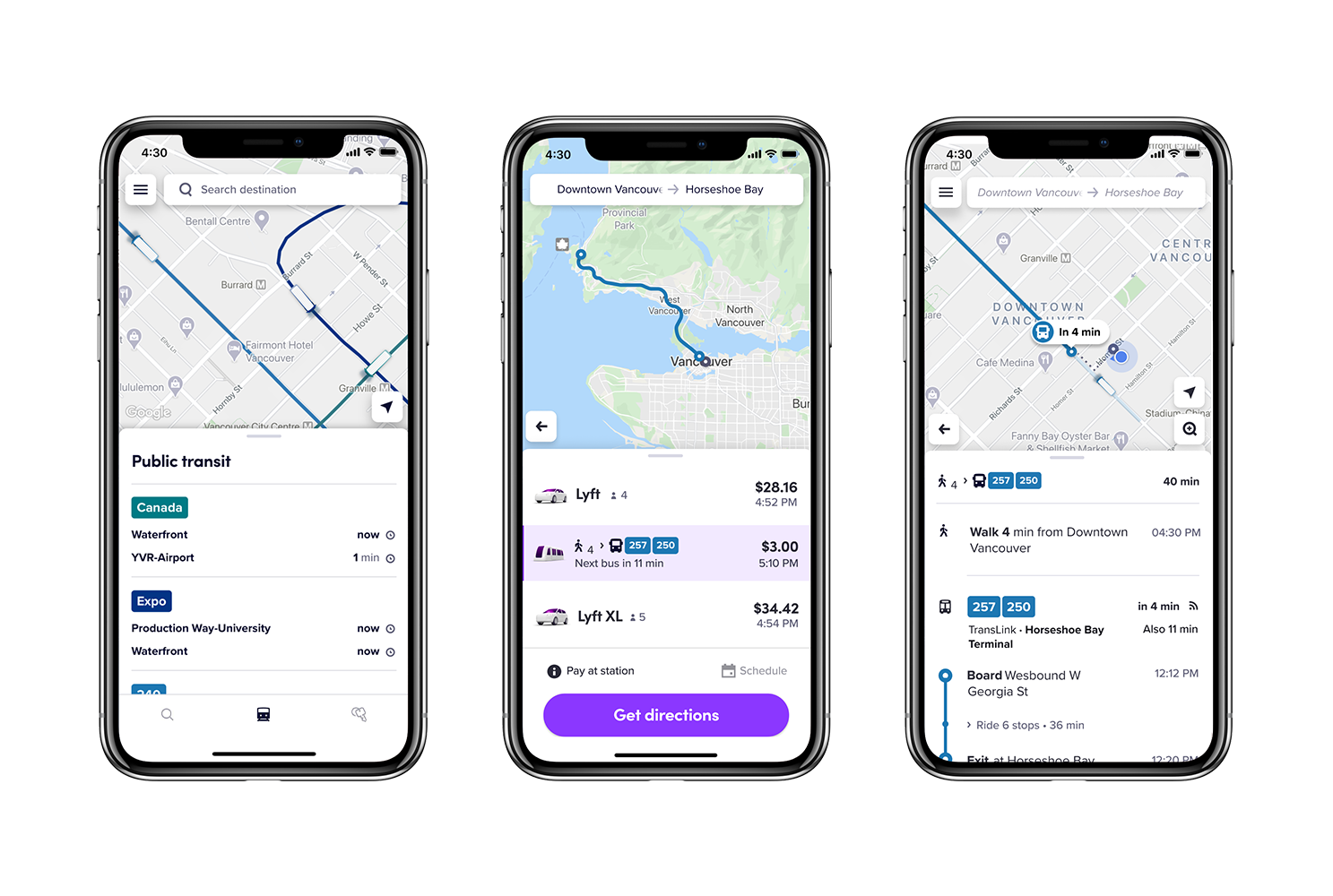 Lyft adds local public transit options in-app for Metro Vancouver 