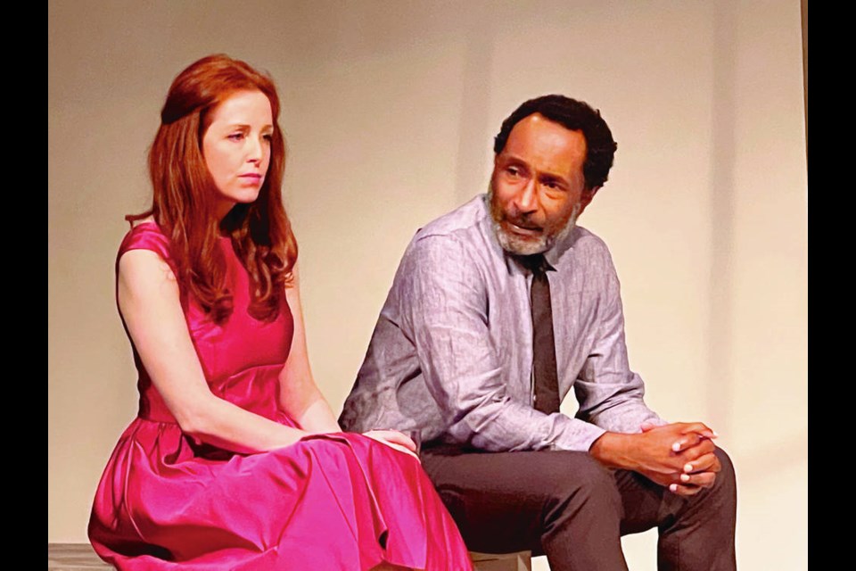 Amanda Lisman and Anthony Santiago star in Blue Bridge Repertory Theatres production of the Harold Pinter classic Betrayal, which opens Tuesday. BLUE BRIDGE THEATRE