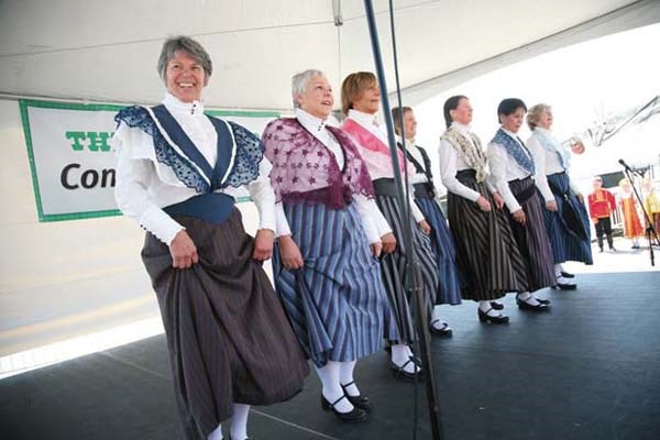 Cultural colours: Ensemble Folklorique Traditions performs at the DiverseCity festival at the Quay boardwalk on Saturday.