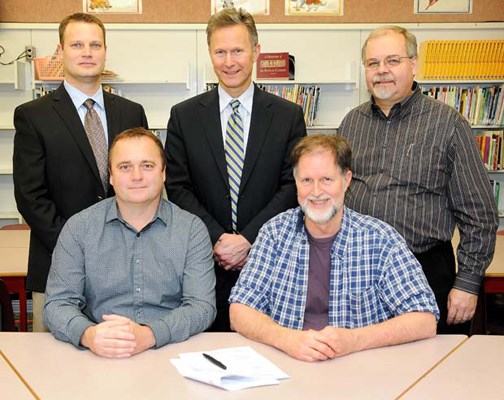 Sign on: The New Westminster school district signed the contract agreement with Yellowridge Design Build Ltd. to build a new elementary school on the former St. Mary's Hospital site to replace John Robson Elementary. The district has been working on plans to build a new elementary, middle school and high school for well over a decade.