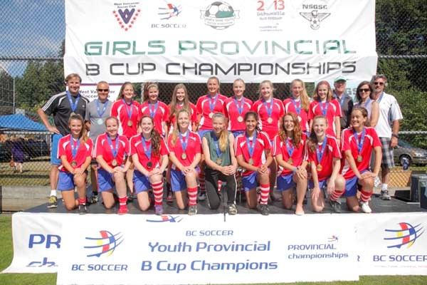 U15 gold medalists - West Vancouver Spuraways