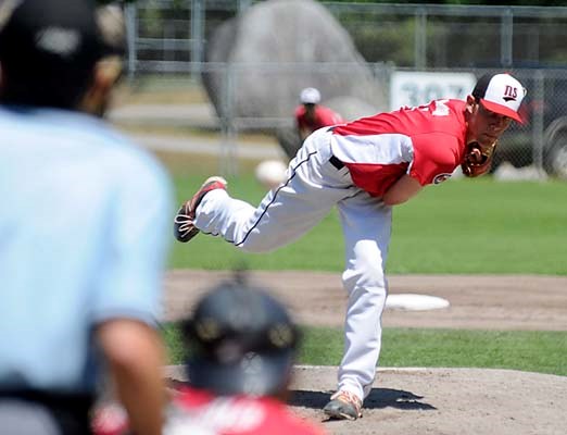 The North Shore Twins battled the Victoria Giants in BC Premier Baseball League playoff action at Parkgate Park.