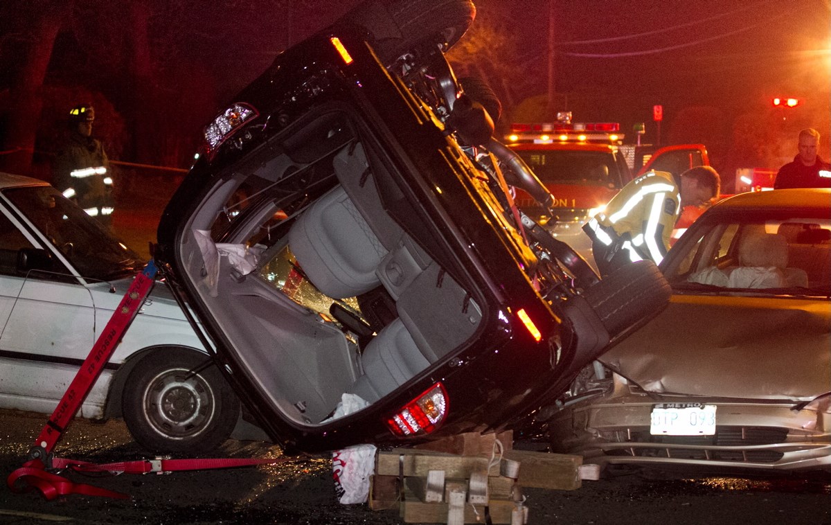 Motorist In Flipped Suv Crash Ticketed For Stop Sign Infraction