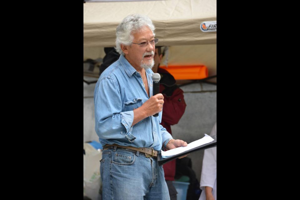 David Suzuki was one of the guest speakers at the Stand Up for Science rally in Vancouver, Monday, Sept. 16.