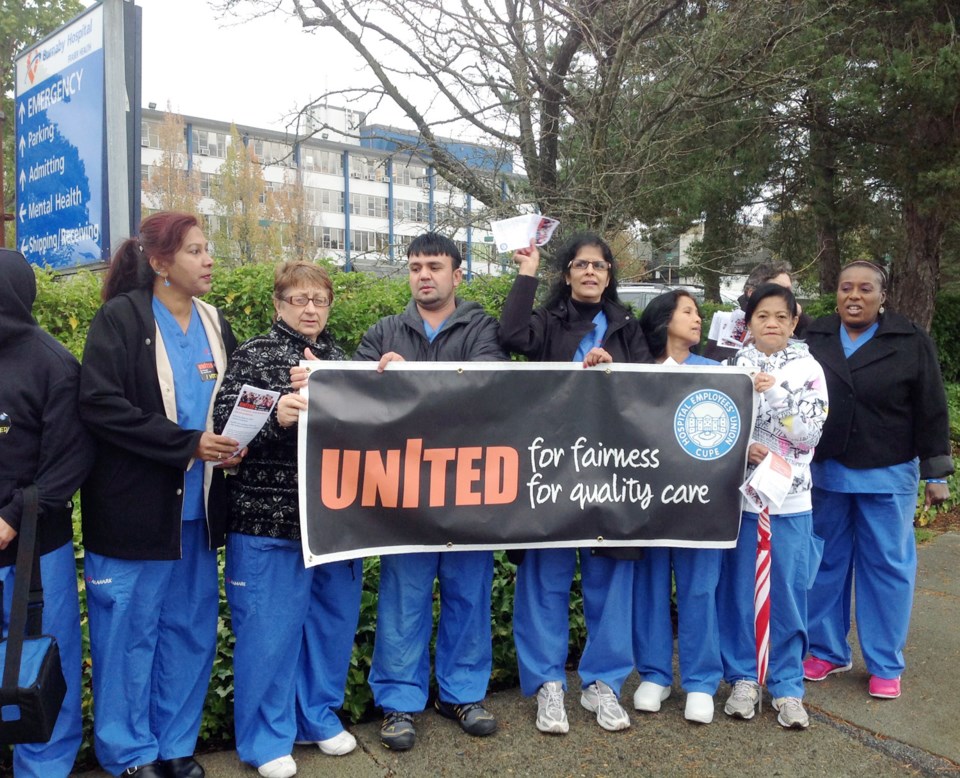 Burnaby info picket hospital