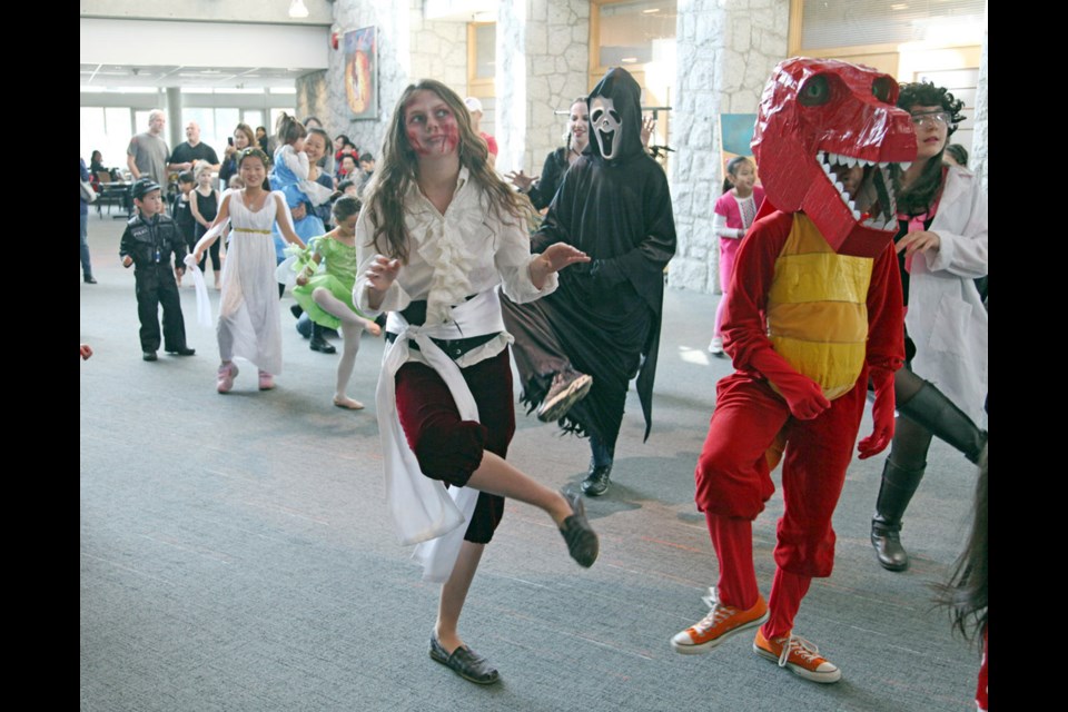 Doing the mash: A special Monster Mash flash mob takes to the floor at Shadbolt Centre for the Arts on Oct. 26.