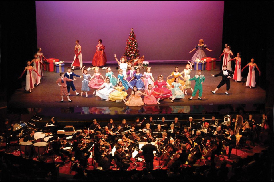 Christmas celebration: Students from the Richmond Academy of Dance join the New Westminster Symphony Orchestra for a Christmas concert including highlights from The Nutcracker.