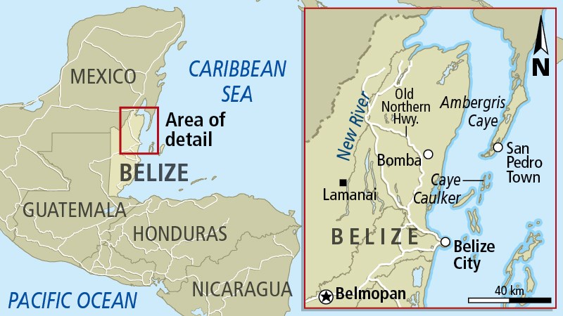 Belize map