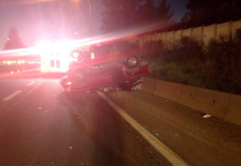 Trans Canada Highway At Admirals Road Reopens After Rollover Crash