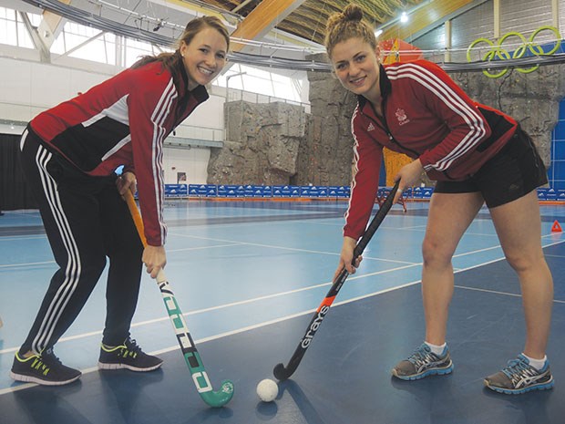 Yvonne Robertson/Richmond News: Left, Kate Gillis, and Natalie Sourisseau are on the National Women's Field Hockey team. (Scroll through for more images.)