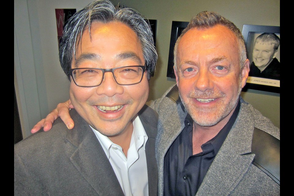 Vancouver TheatreSports executive director Jay Ono and board chair Roland Monteiro welcomed supporters to their annual Grapes of Laugh benefit.