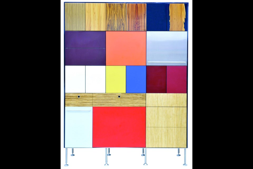 This cabinet front shows off the exotic range of textures and colours available from Varasmus.