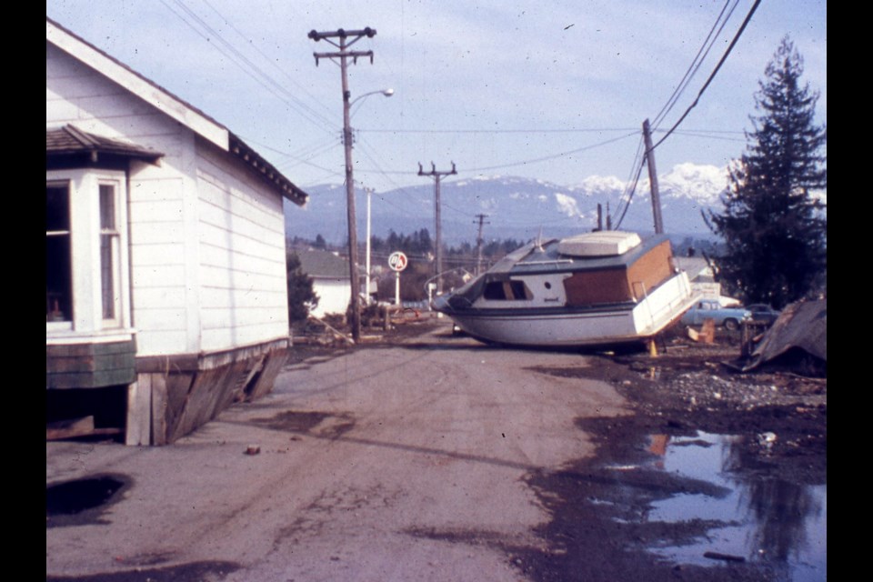 The highest wave was three metres above the normal high tide.