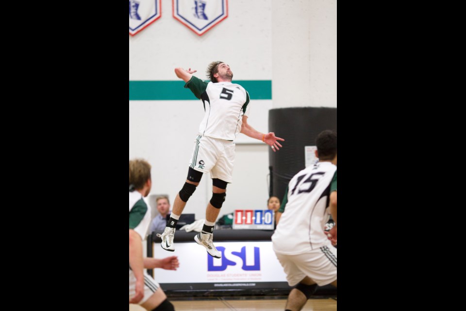 Fourth-year outside hitter Andrew McWilliam was named the Douglas College male athlete of the year